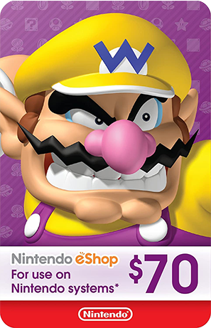 Free Nintendo Gift Card Codes $70